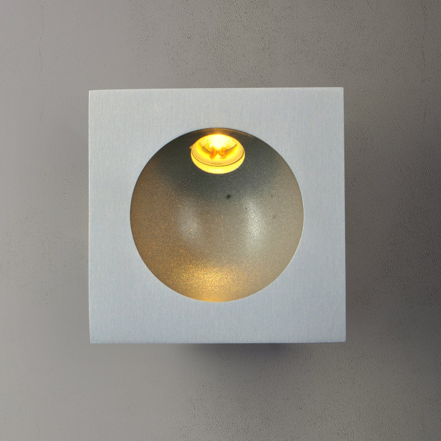 E41403-SA - Alumilux Step Light 3.25" Outdoor Wall Sconce - Satin Aluminum