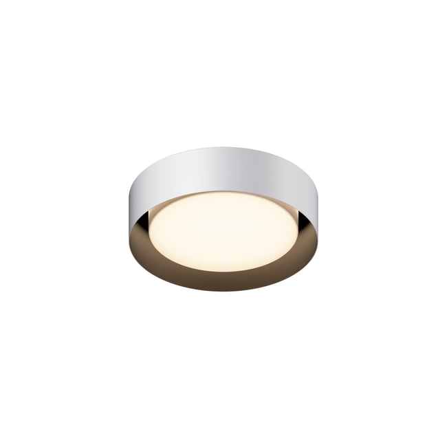 E51010-WTBK - Echo 13" Flush Mount Ceiling Light - White / Black