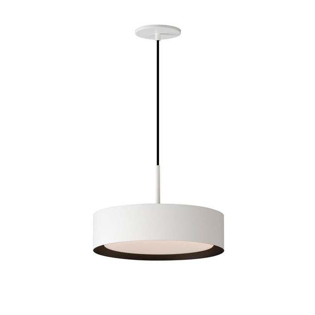 E51011-WTBK - Echo 13" Pendant - White / Black