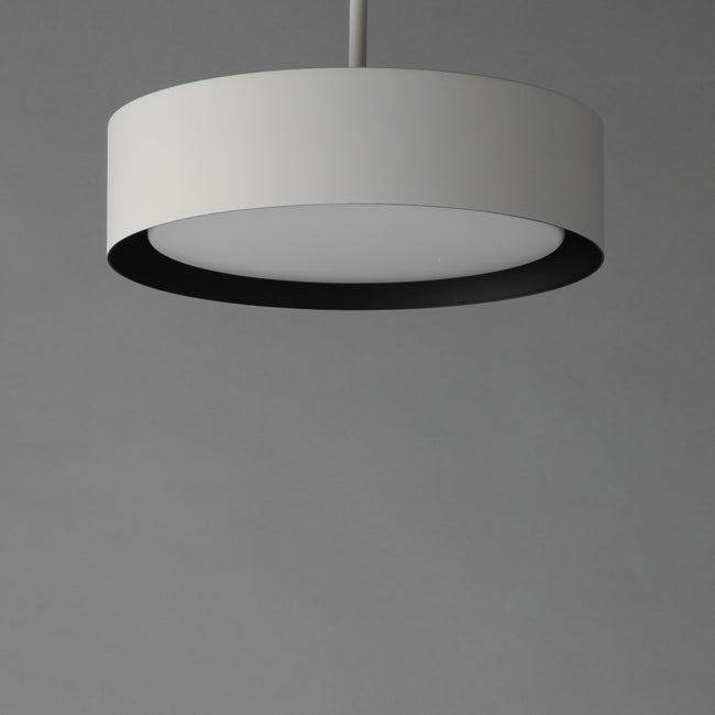 E51011-WTBK - Echo 13" Pendant - White / Black