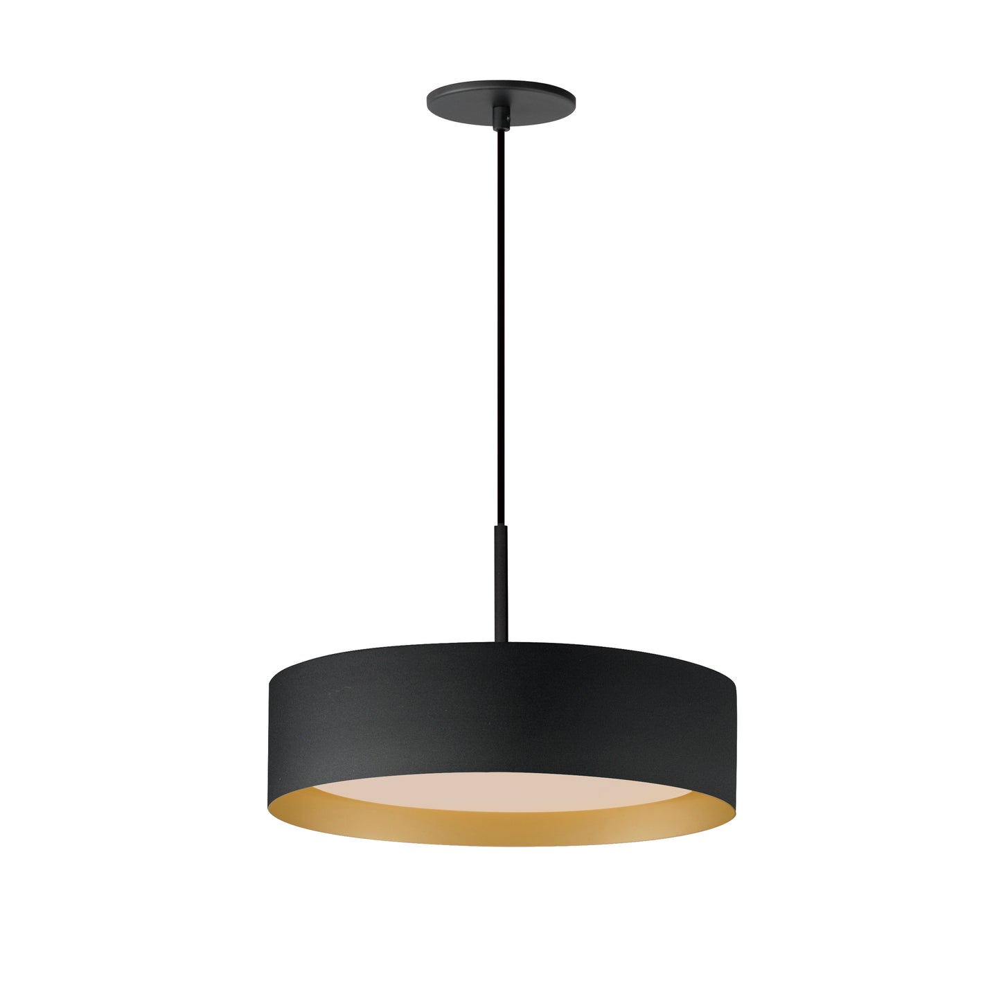 E51013-BKGLD - Echo 16" Pendant - Black / Gold