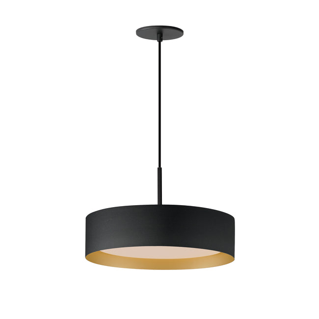 E51013-BKGLD - Echo 16" Pendant - Black / Gold