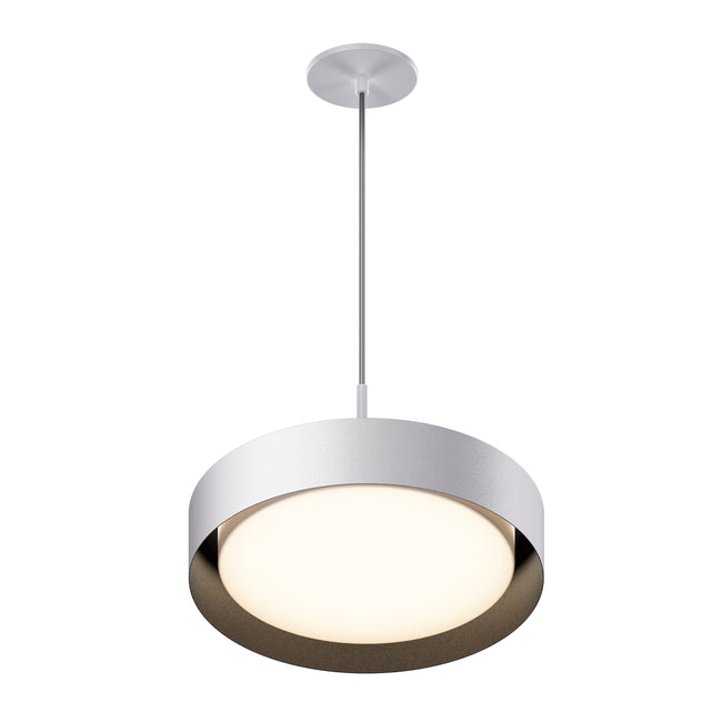 E51013-WTBK - Echo 16" Pendant - White / Black