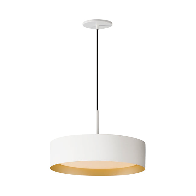 E51013-WTGLD - Echo 16" Pendant - White/Gold
