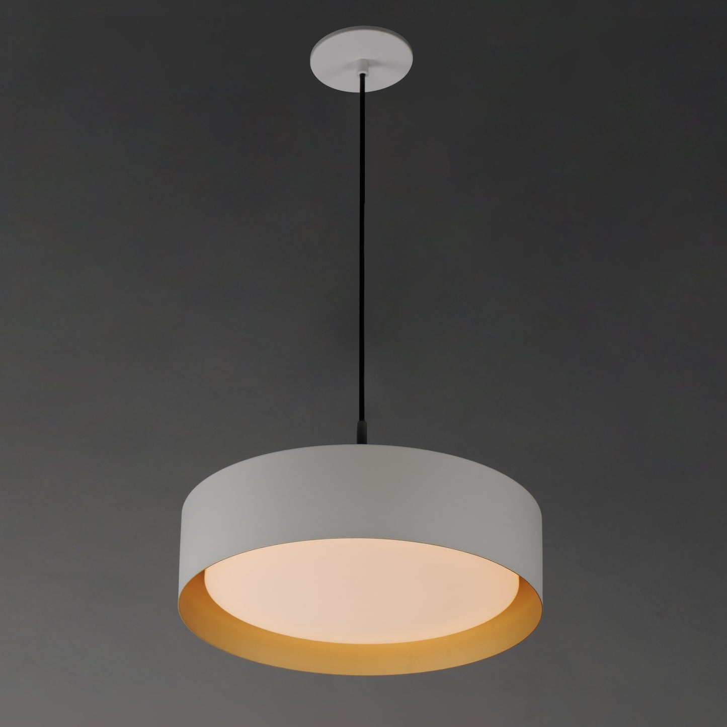 E51013-WTGLD - Echo 16" Pendant - White/Gold