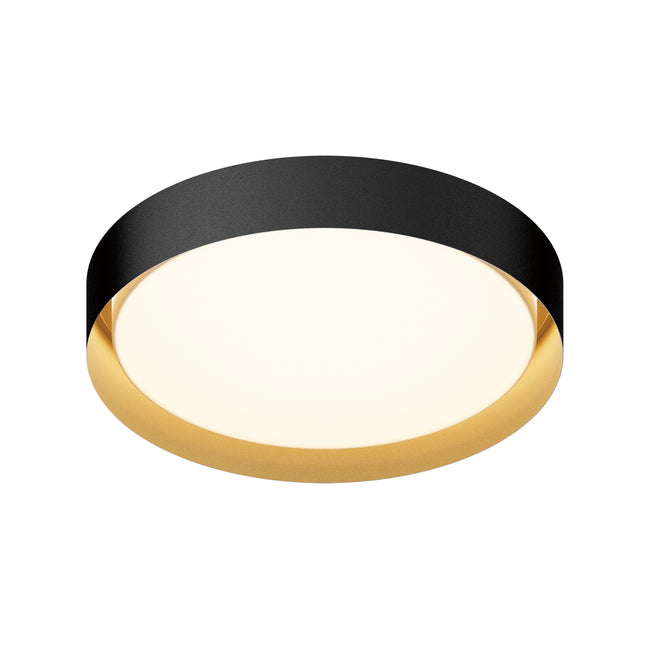 E51014-BKGLD - Echo 24" Flush Mount Ceiling Light - Black / Gold