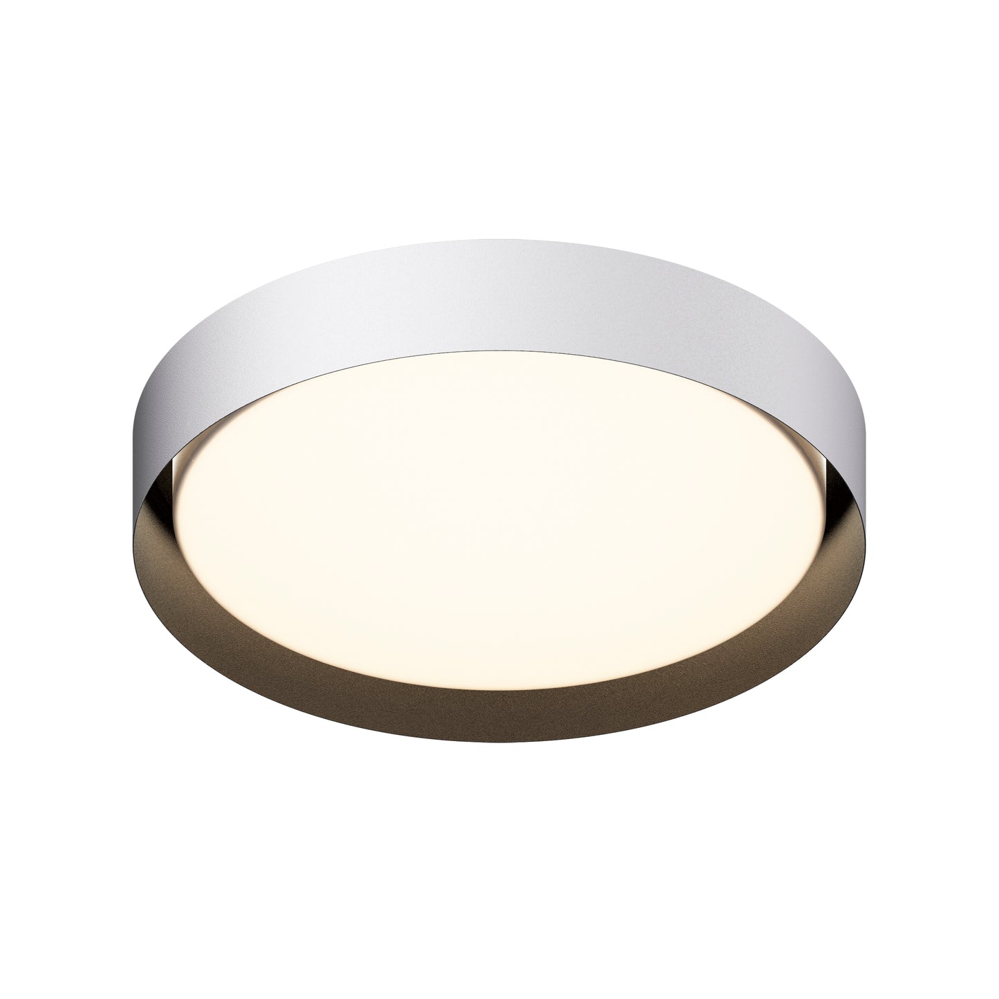 E51014-WTBK - Echo 24" Flush Mount Ceiling Light - White / Black