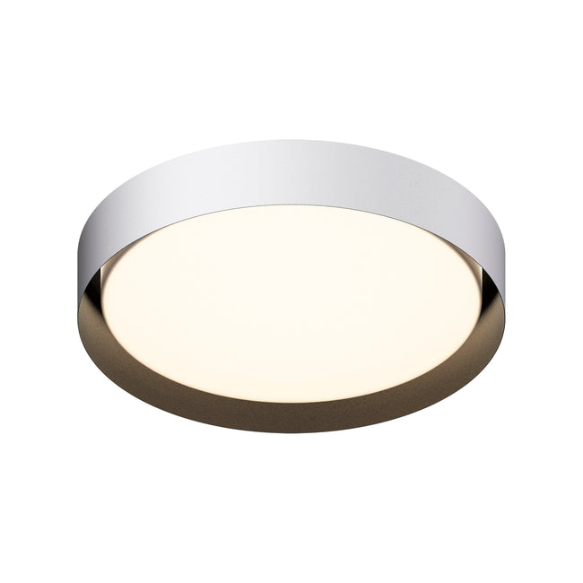 E51014-WTBK - Echo 24" Flush Mount Ceiling Light - White / Black