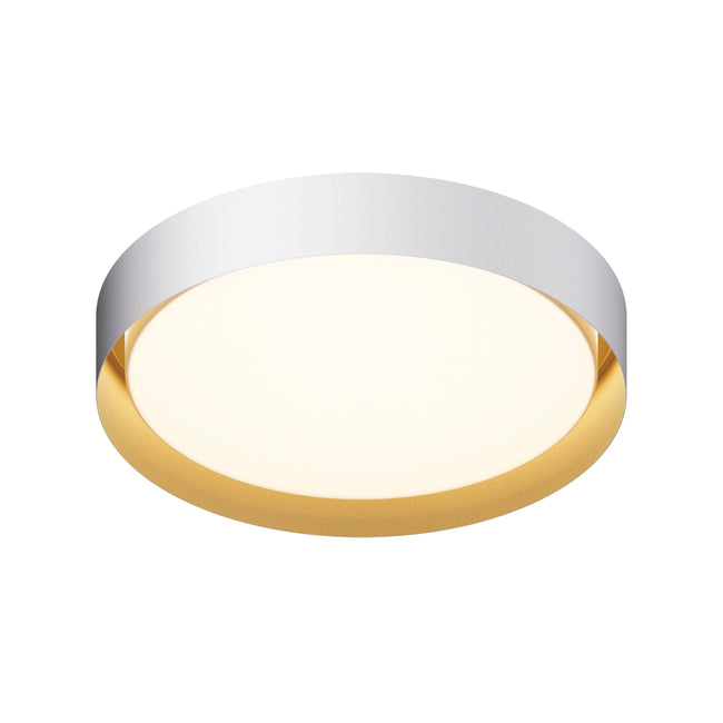 E51014-WTGLD - Echo 24" Flush Mount Ceiling Light - White/Gold