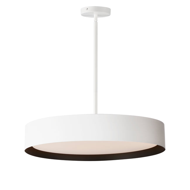 E51015-WTBK - Echo 24" Pendant - White / Black