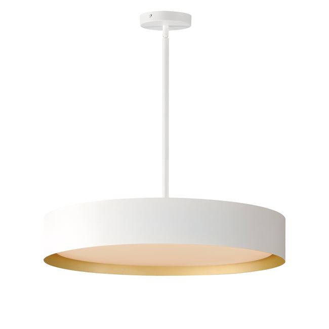 E51015-WTGLD - Echo 24" Pendant - White/Gold