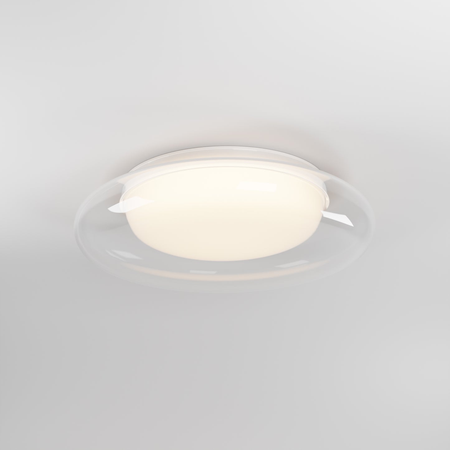 E51021-10WT - Bubble 14" Flush Mount Ceiling Light - White
