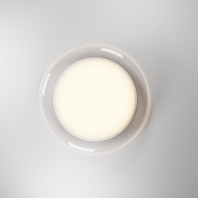 E51022-10WT - Bubble 18" Flush Mount Ceiling Light - White
