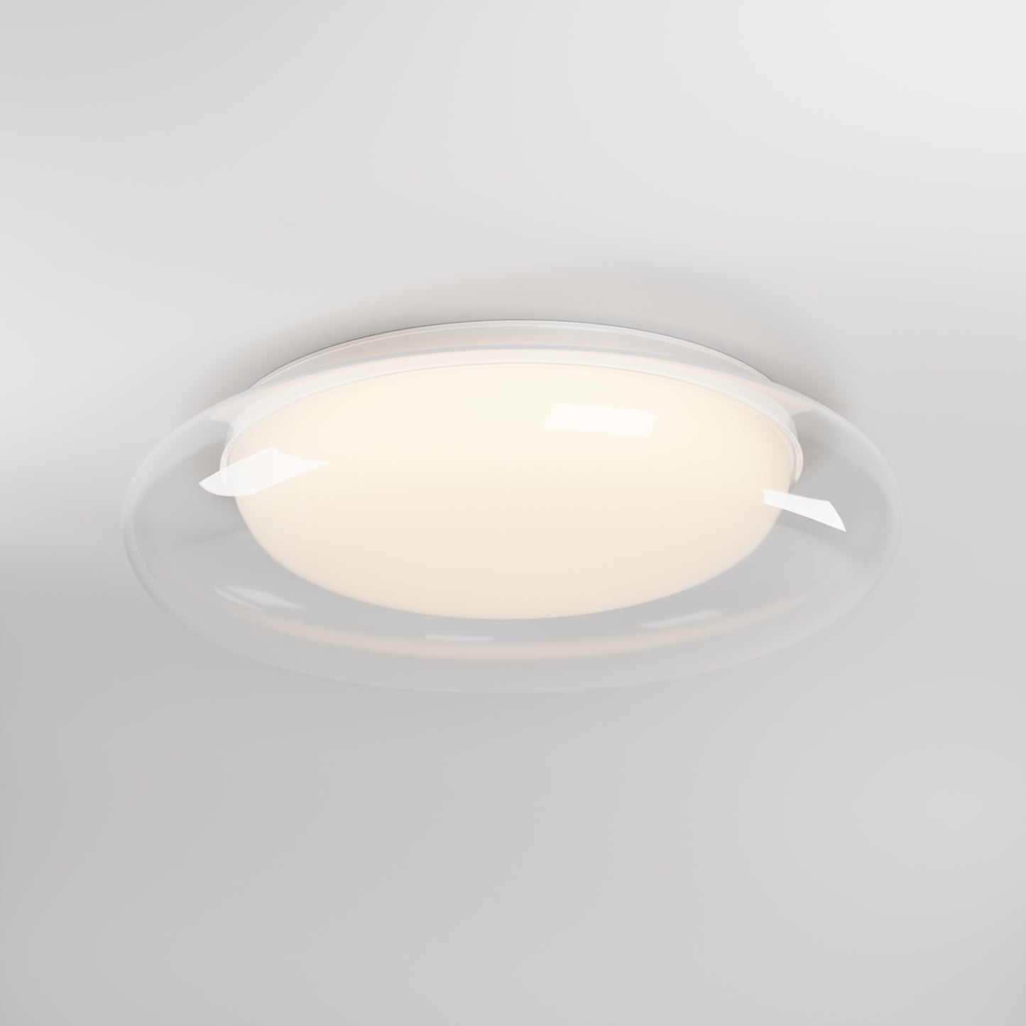 E51022-10WT - Bubble 18" Flush Mount Ceiling Light - White