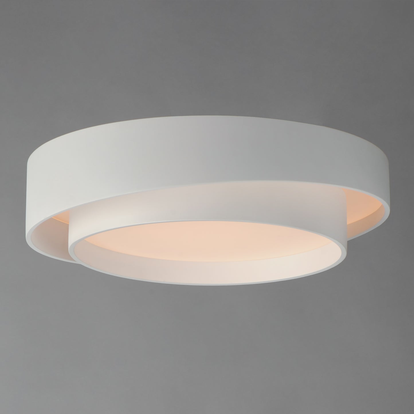 E51042-WT - Ziggurat 20" Flush Mount Ceiling Light - White