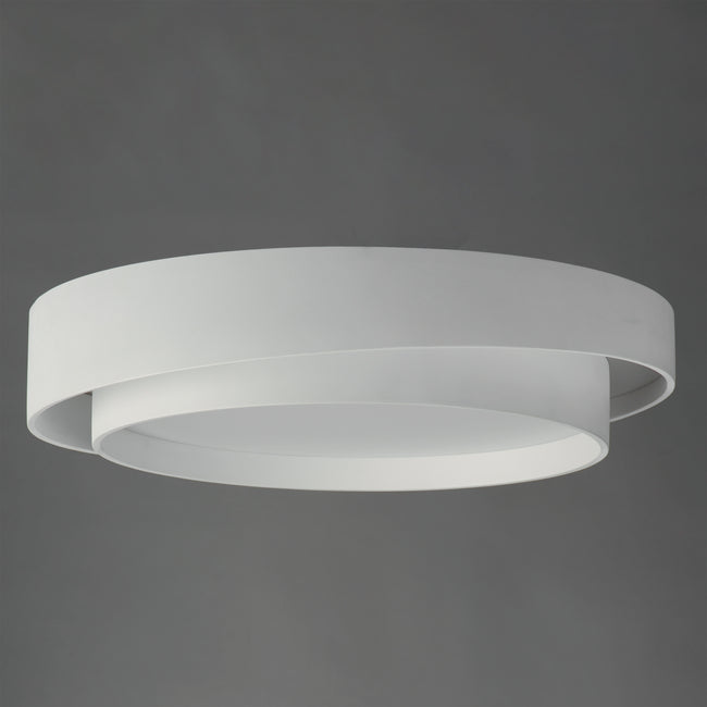 E51044-WT - Ziggurat 24" Flush Mount Ceiling Light - White