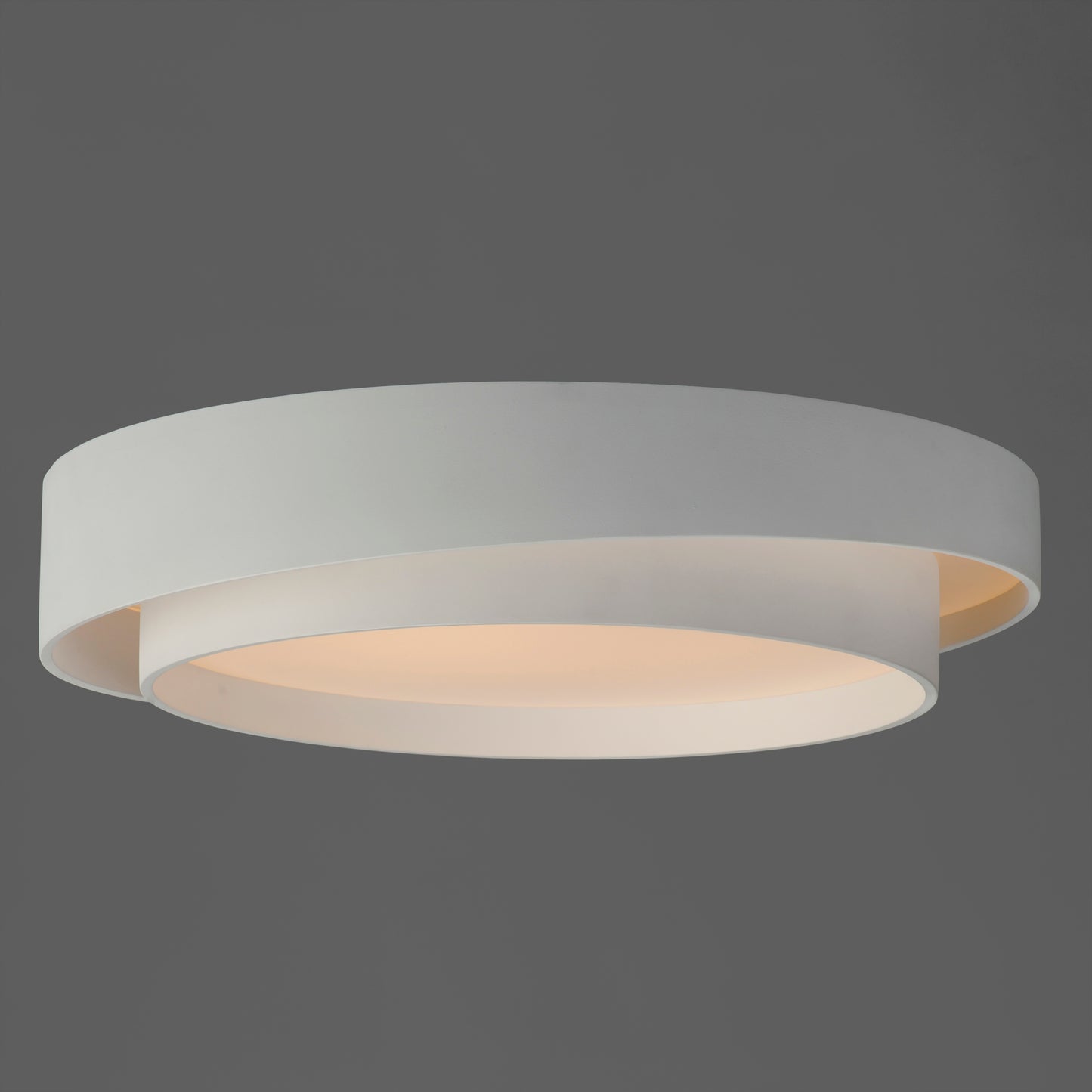 E51044-WT - Ziggurat 24" Flush Mount Ceiling Light - White