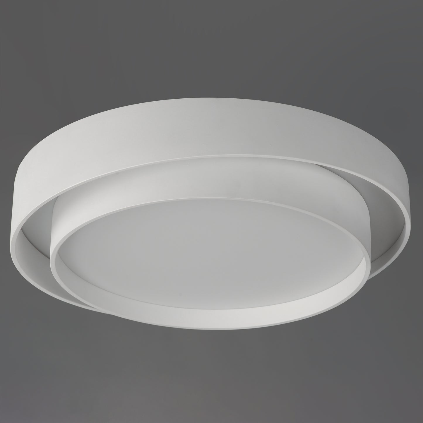 E51044-WT - Ziggurat 24" Flush Mount Ceiling Light - White