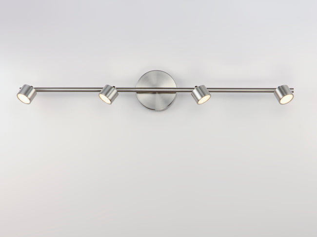 E52004-SN - 4 Light Taylor 5" Fixed Rail Ceiling / Wall Light - Satin Nickel