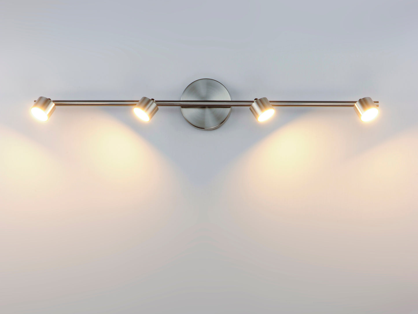 E52004-SN - 4 Light Taylor 5" Fixed Rail Ceiling / Wall Light - Satin Nickel