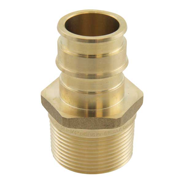 LF4521313 - ProPEX LF Brass Male Threaded Adapter, 1 1/4" PEX x 1 1/4" NPT