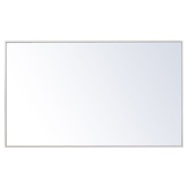 MR4074WH Monet 24" x 40" Metal Framed Rectangular Mirror in White