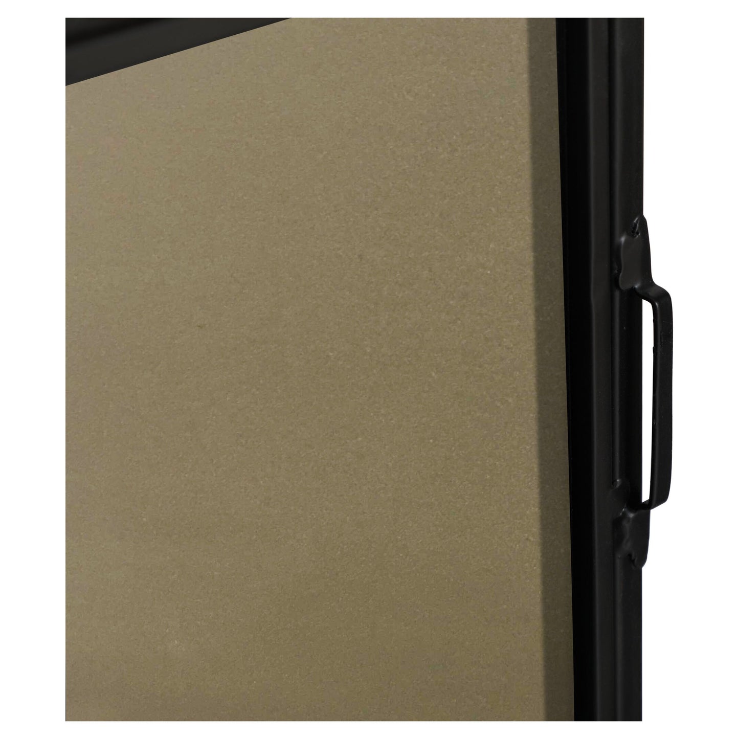 MR4081BK Monet 18" x 60" Metal Framed Rectangular Mirror in Black