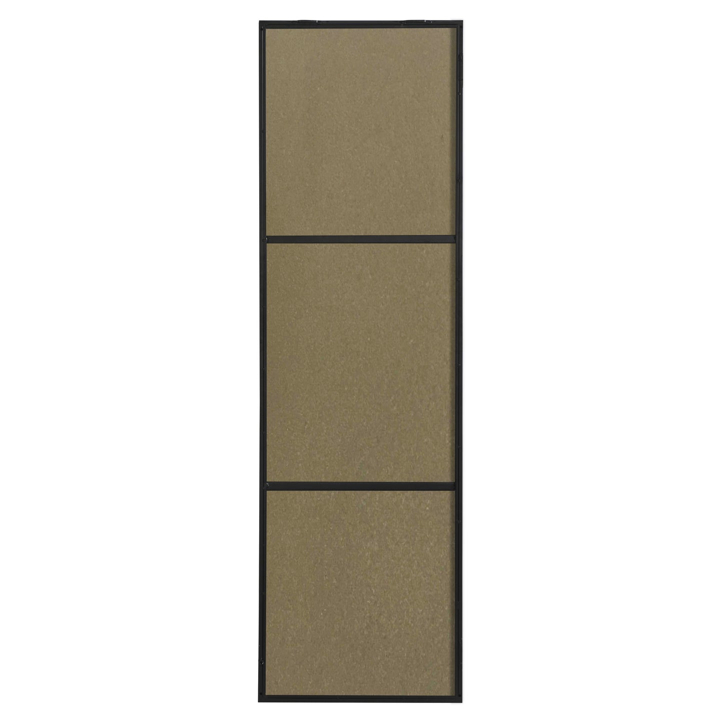 MR4081BK Monet 18" x 60" Metal Framed Rectangular Mirror in Black
