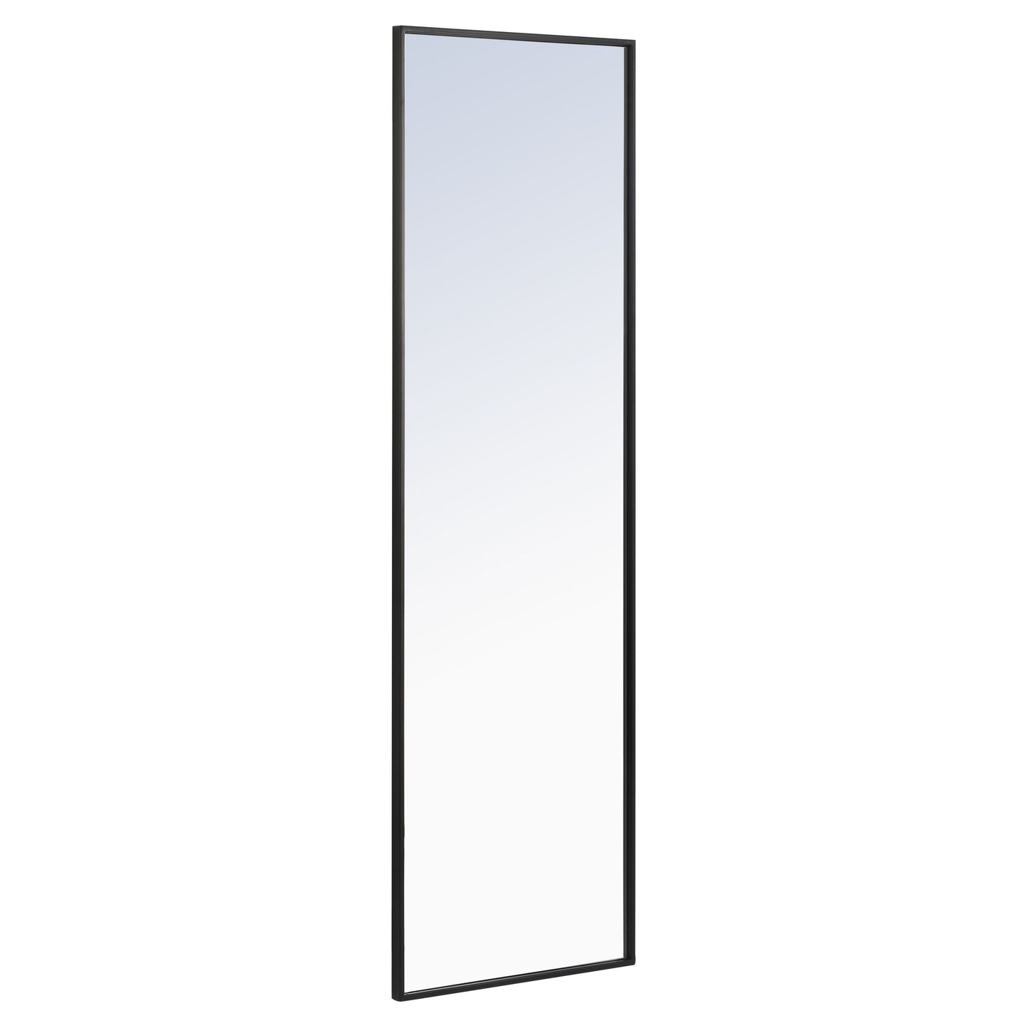MR4081BK Monet 18" x 60" Metal Framed Rectangular Mirror in Black