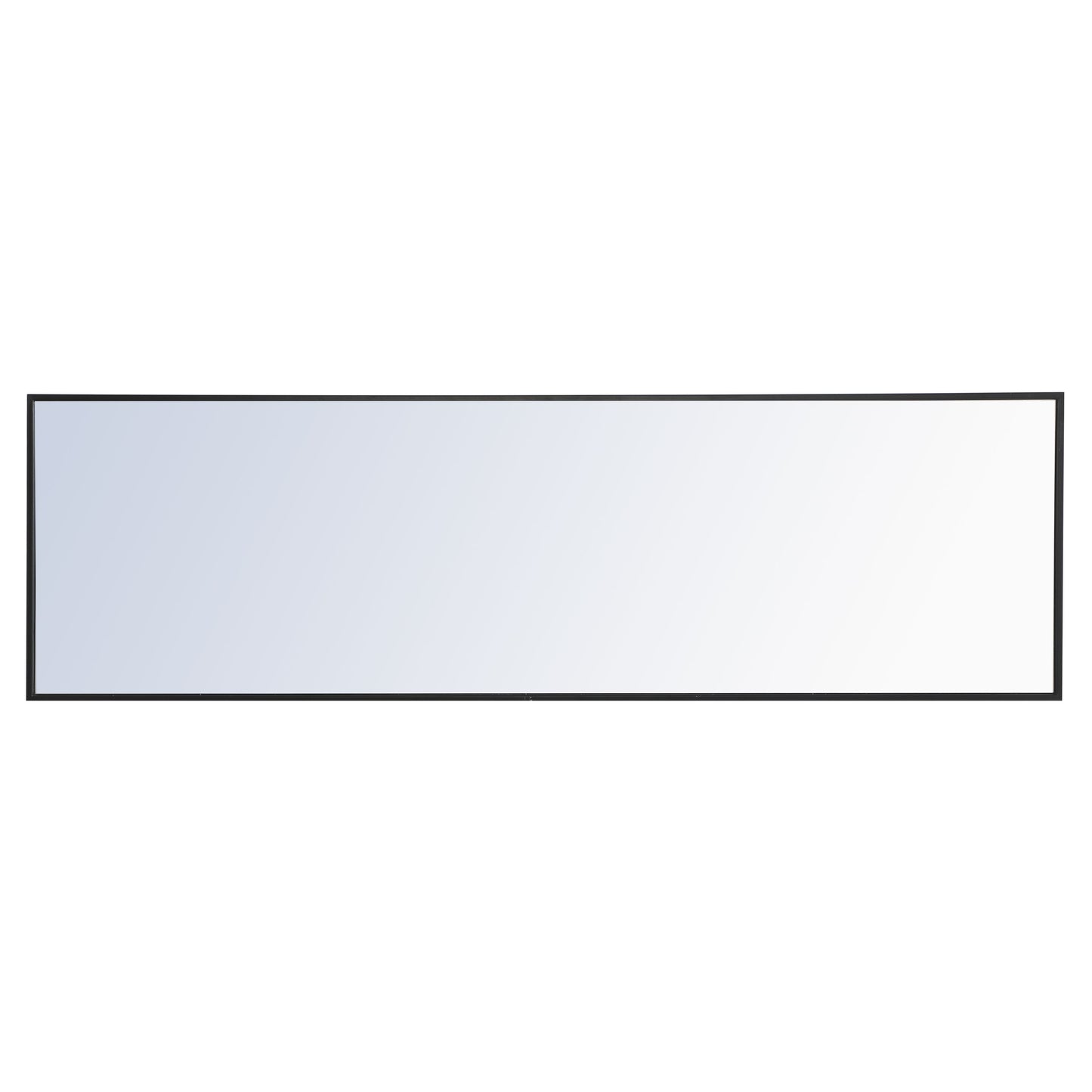 MR4081BK Monet 18" x 60" Metal Framed Rectangular Mirror in Black