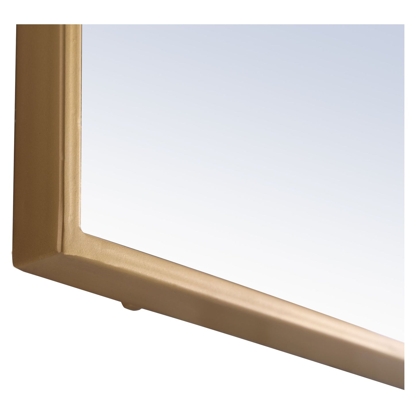 MR4082BR Monet 18" x 60" Metal Framed Rectangular Mirror in Brass