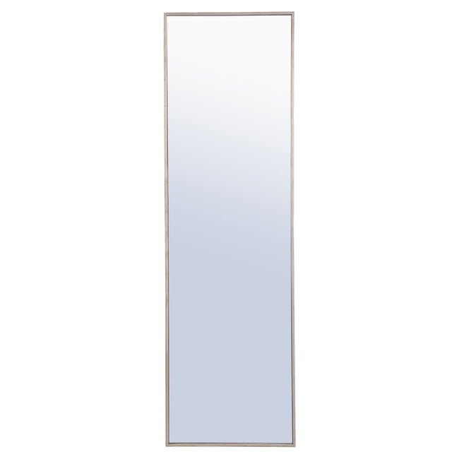 MR4083S Monet 18" x 60" Metal Framed Rectangular Mirror in Silver