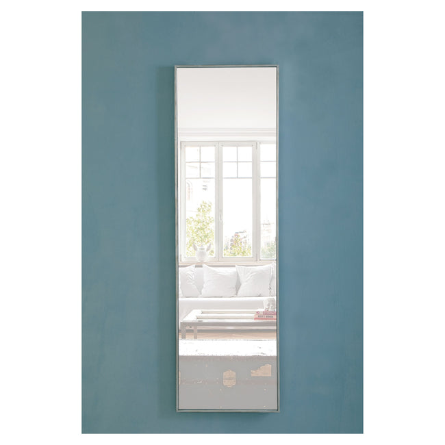 MR4083S Monet 18" x 60" Metal Framed Rectangular Mirror in Silver