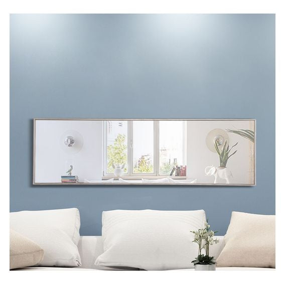 MR4083S Monet 18" x 60" Metal Framed Rectangular Mirror in Silver