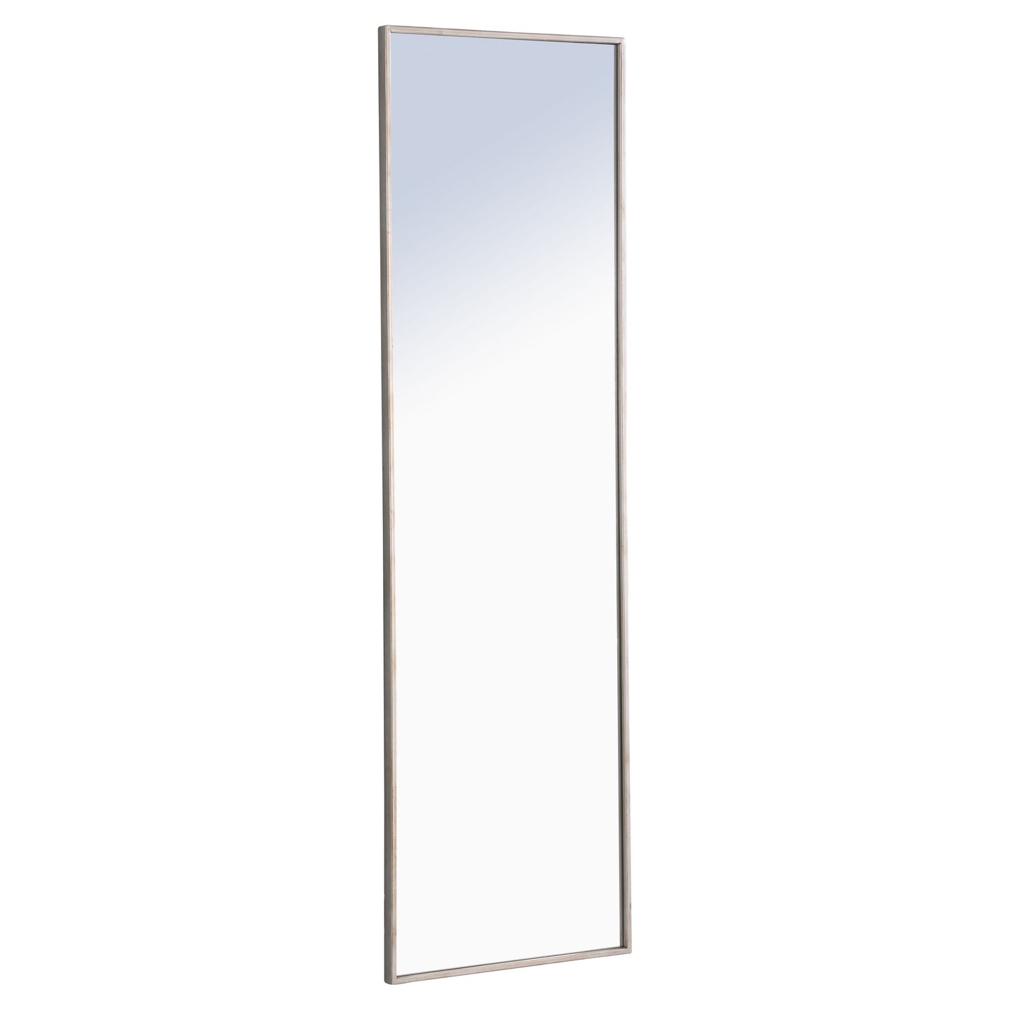 MR4083S Monet 18" x 60" Metal Framed Rectangular Mirror in Silver