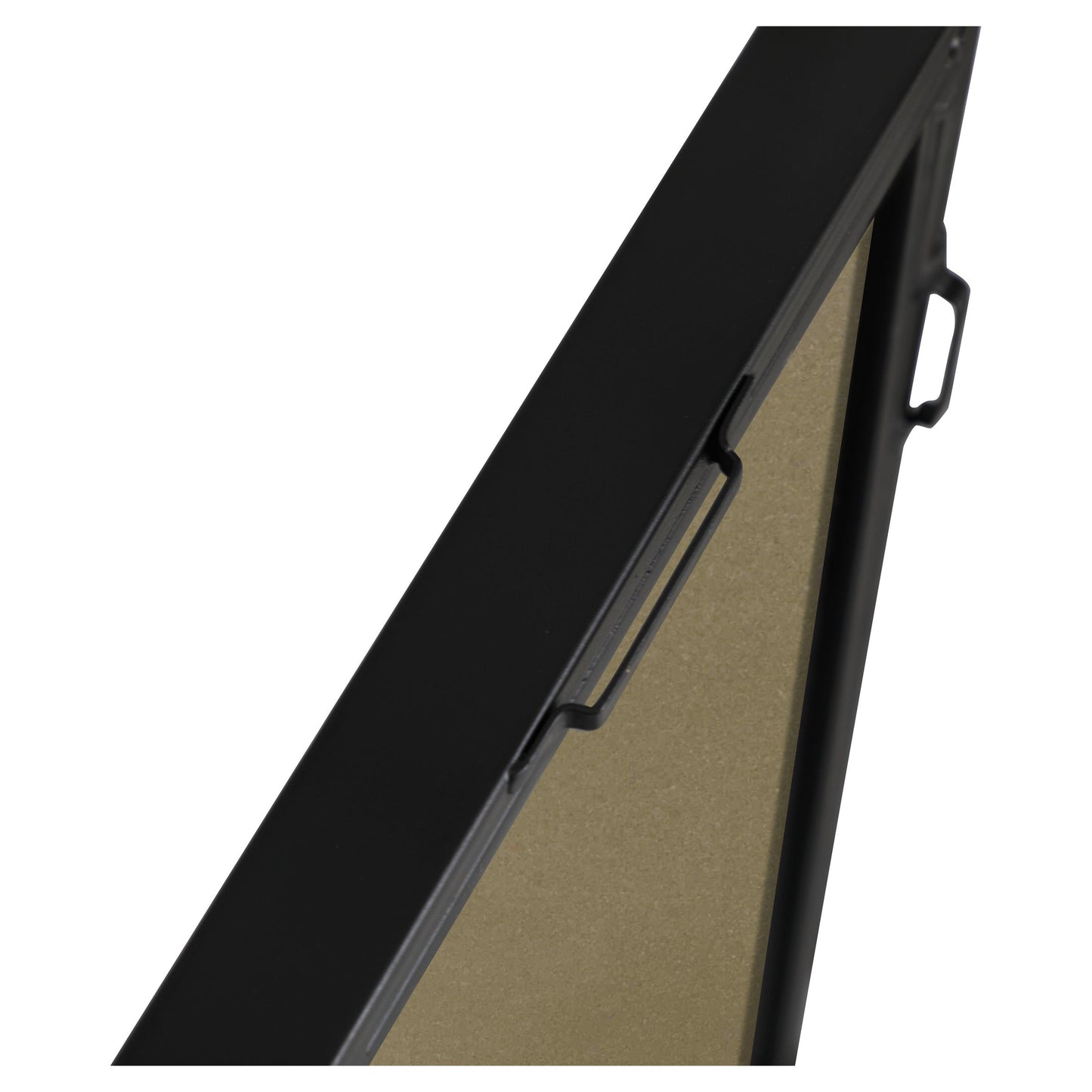 MR4084BK Monet 30" x 72" Metal Framed Rectangular Mirror in Black