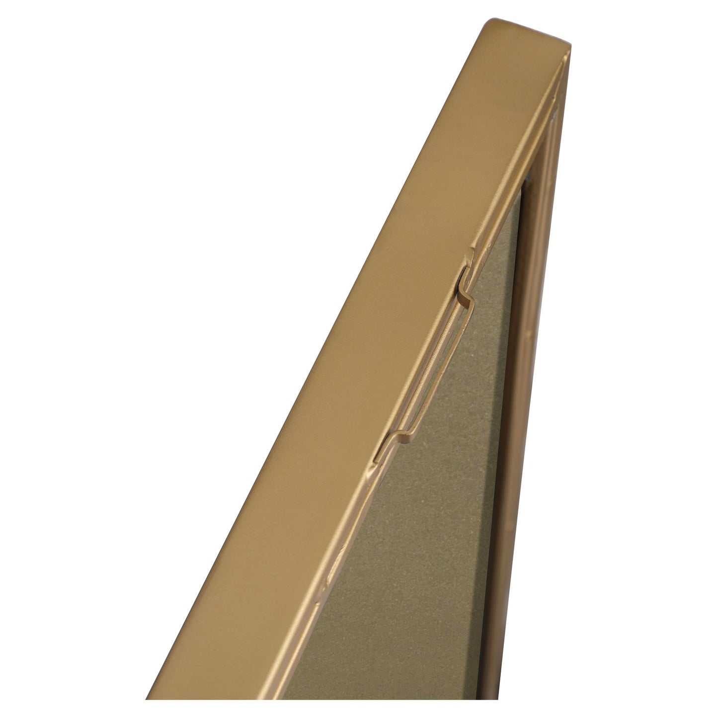 MR4085BR Monet 30" x 72" Metal Framed Rectangular Mirror in Brass