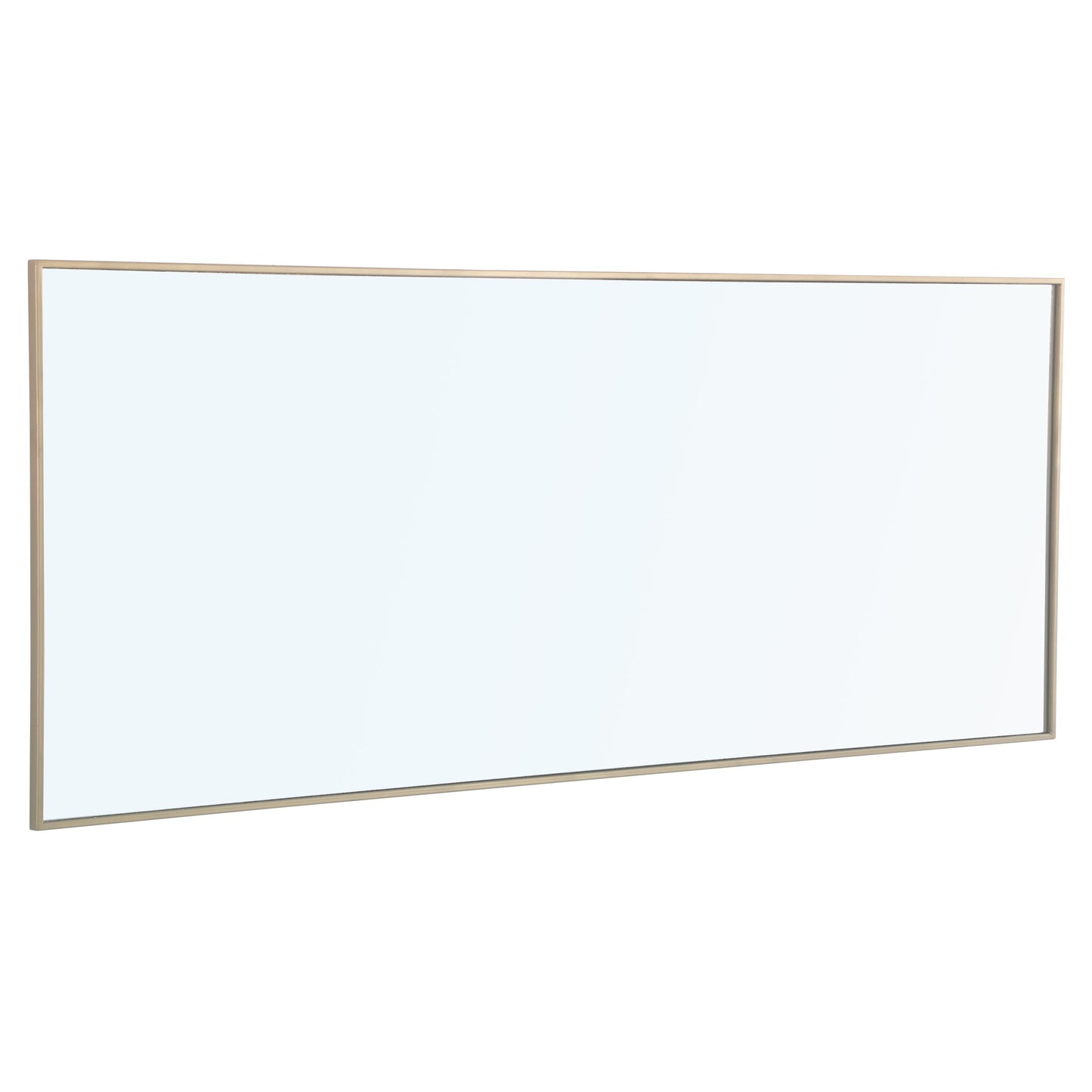 MR4085BR Monet 30" x 72" Metal Framed Rectangular Mirror in Brass
