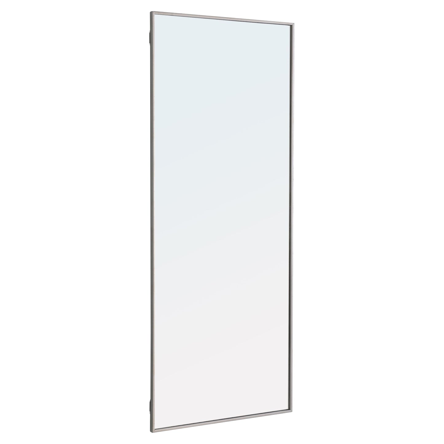 MR4086S Monet 30" x 72" Metal Framed Rectangular Mirror in Silver