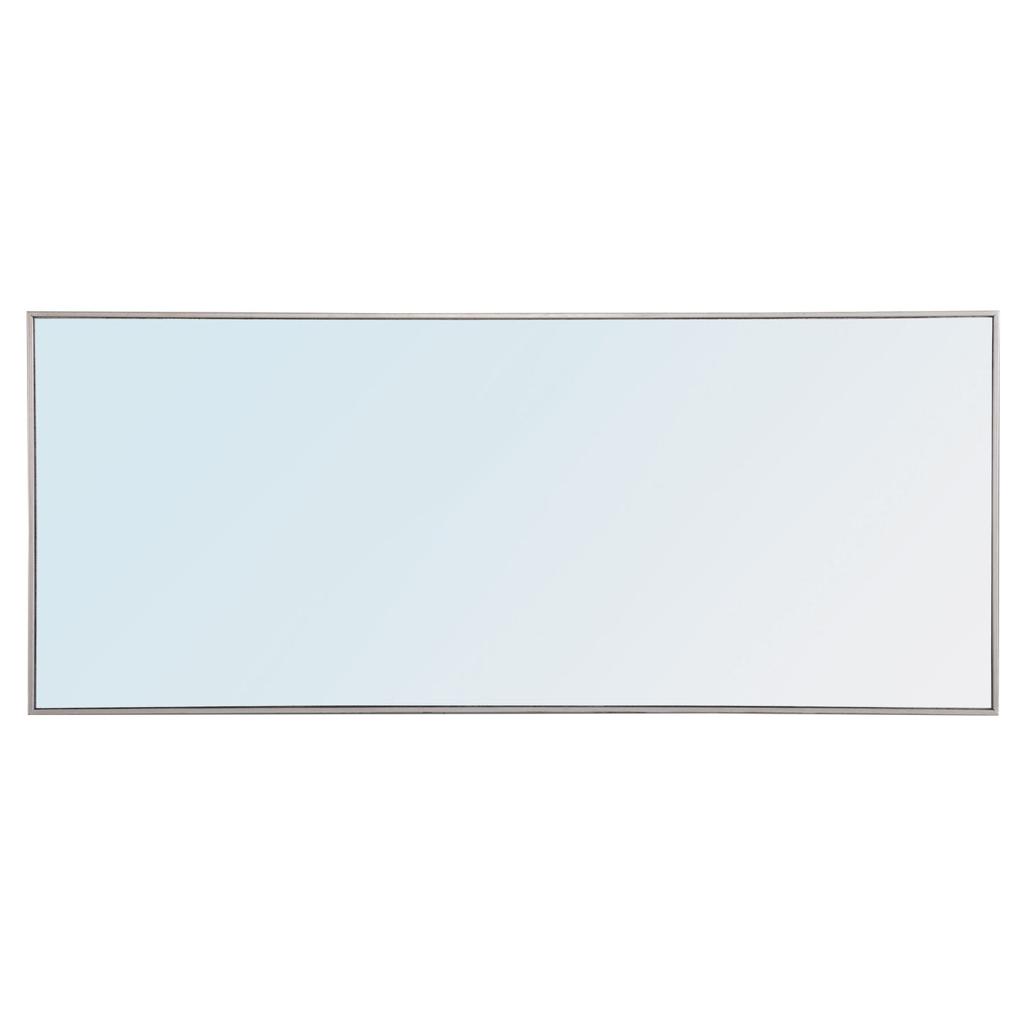 MR4086S Monet 30" x 72" Metal Framed Rectangular Mirror in Silver