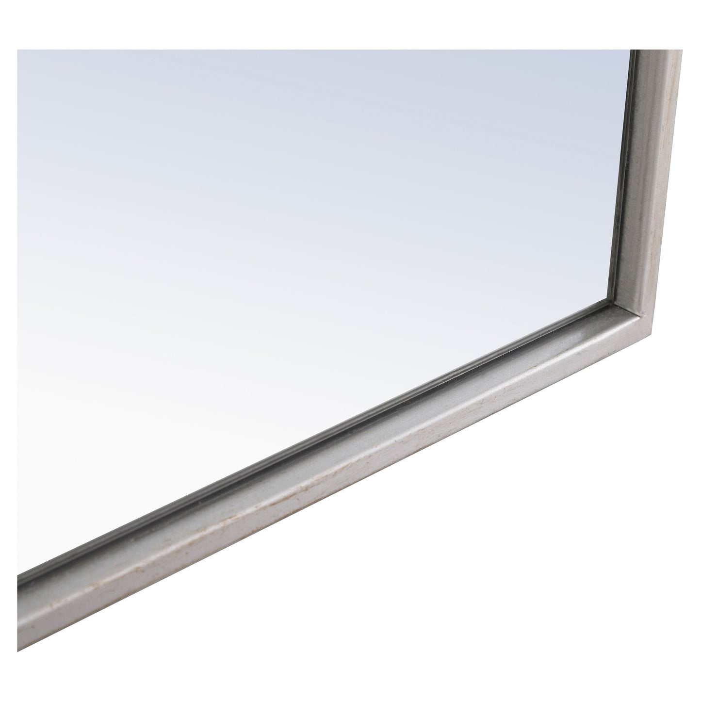 MR4086S Monet 30" x 72" Metal Framed Rectangular Mirror in Silver