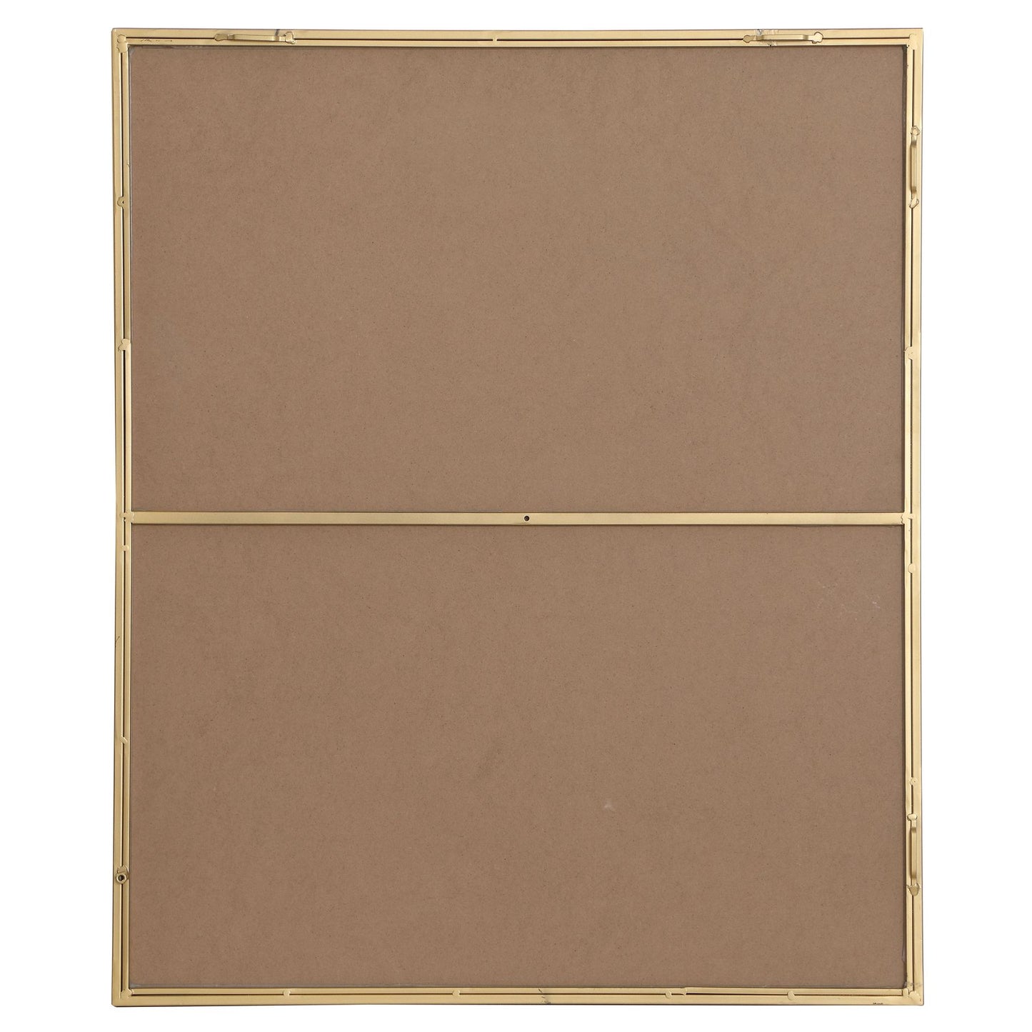 MR43036BR Monet 30" x 36" Metal Framed Rectangular Mirror in Brass