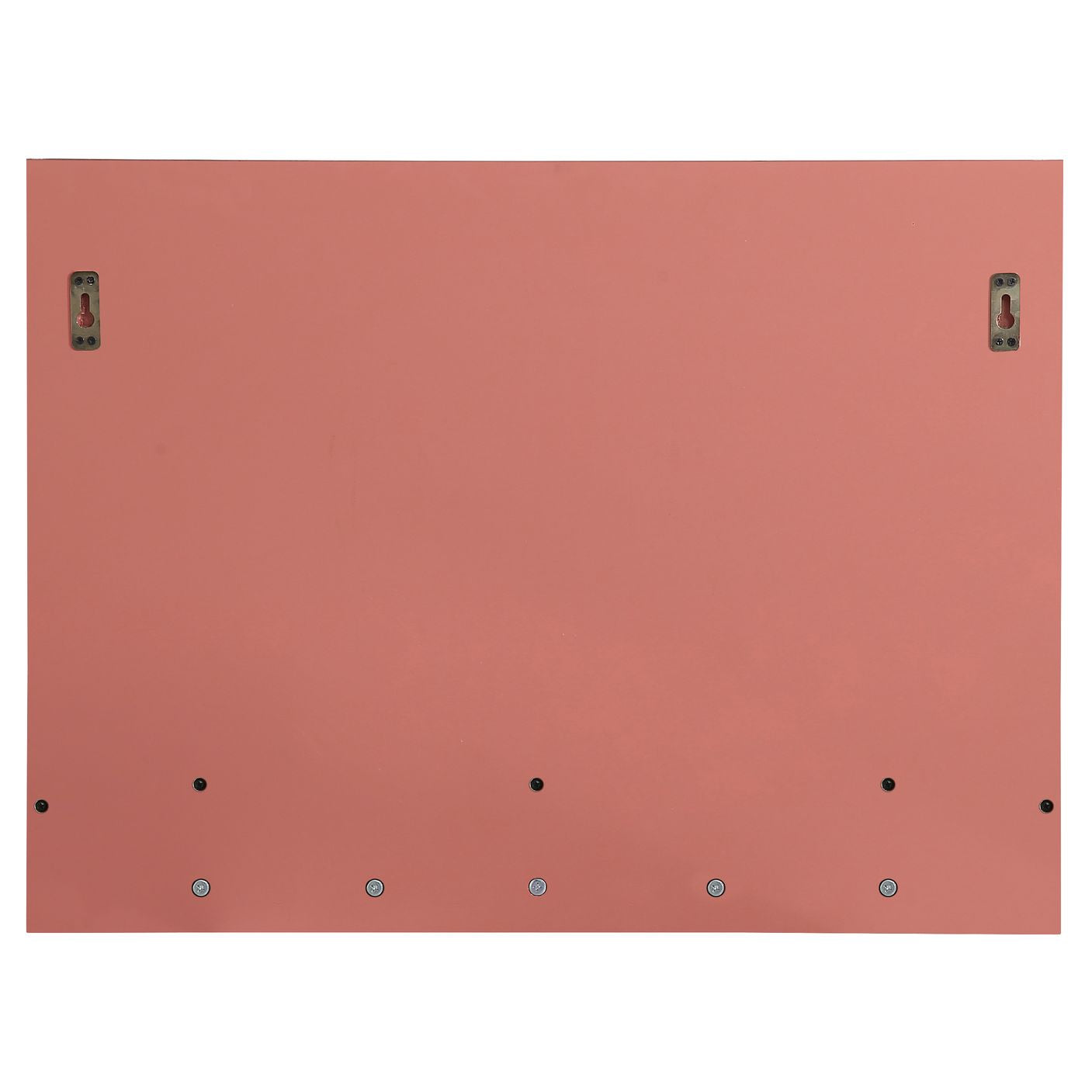 MR502821PE Elle 28" x 21" Entryway Mirror with Brass Hooks in Pecan