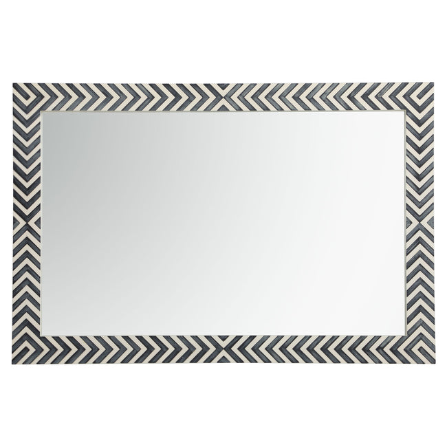 MR52842 Oullette 28" x 42" Rectangular Mirror in Chevron Frame