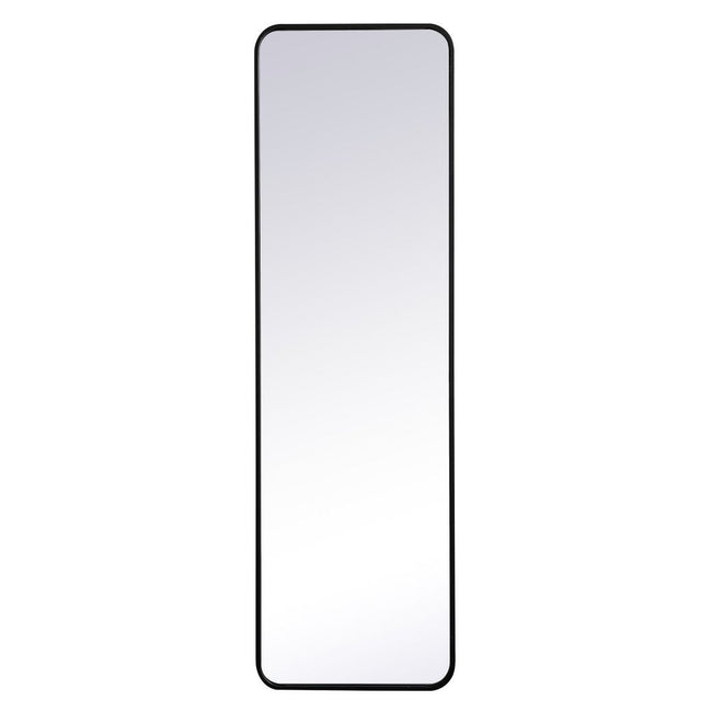 MR801860BK Evermore 18" x 60" Metal Framed Rectangular Mirror in Black