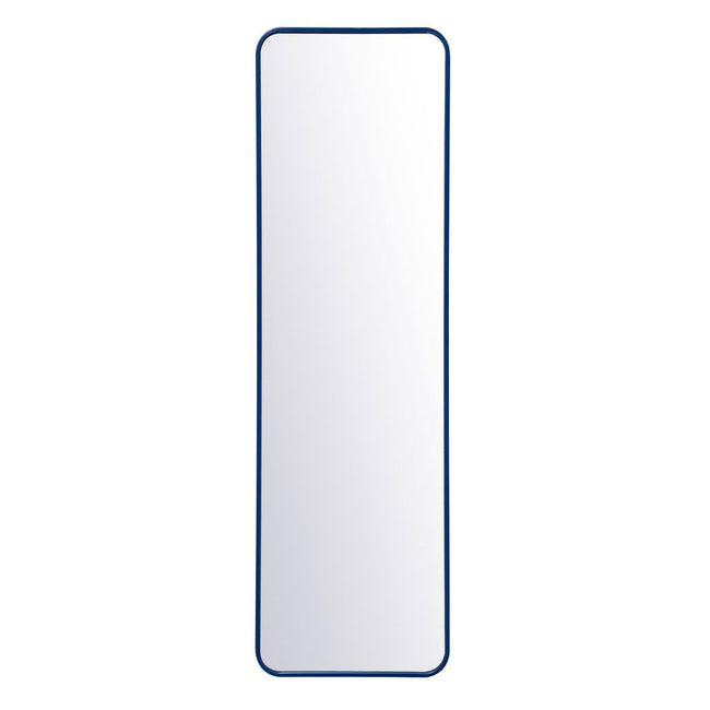 MR801860BL Evermore 18" x 60" Metal Framed Rectangular Mirror in Blue