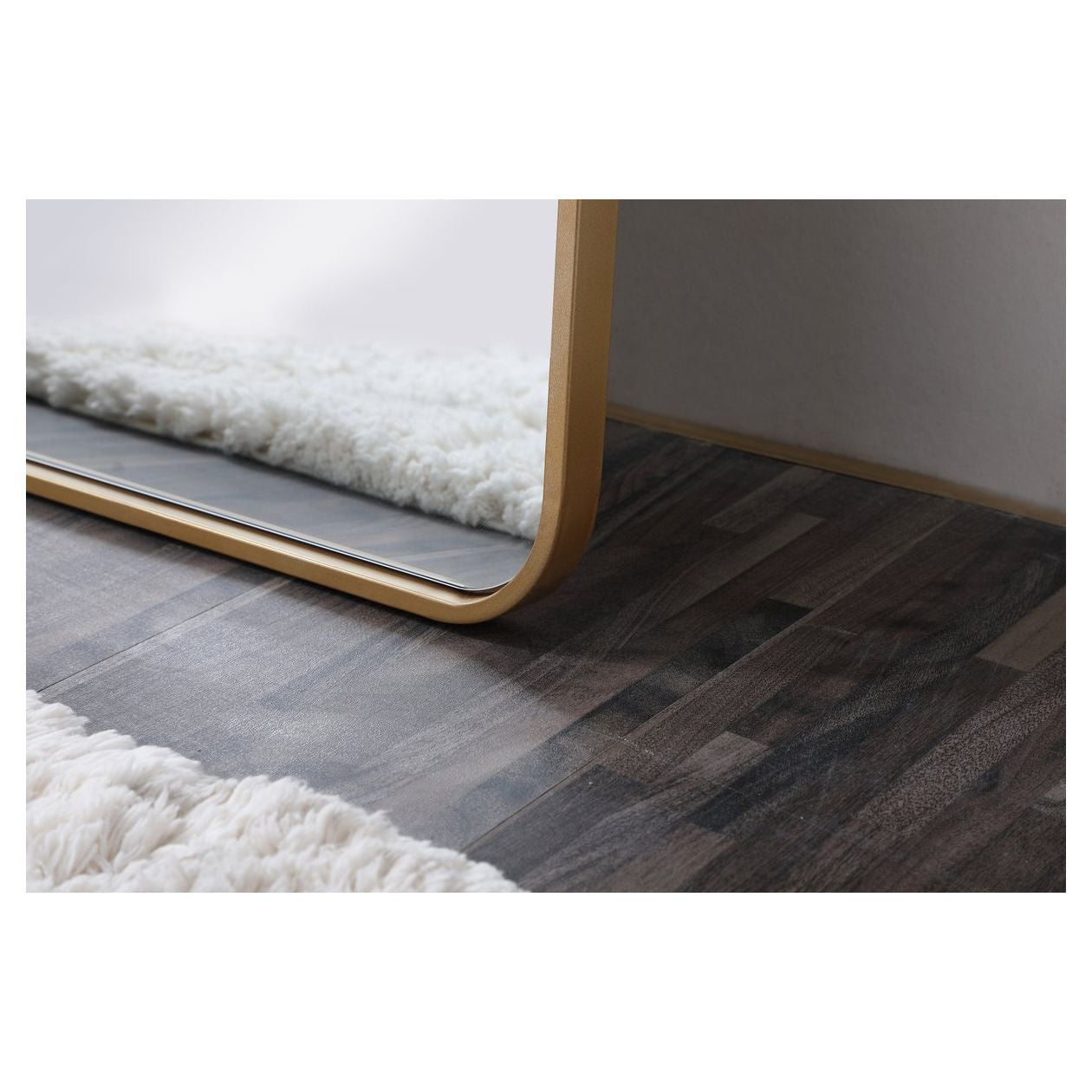 MR801860BR Evermore 18" x 60" Metal Framed Rectangular Mirror in Brass