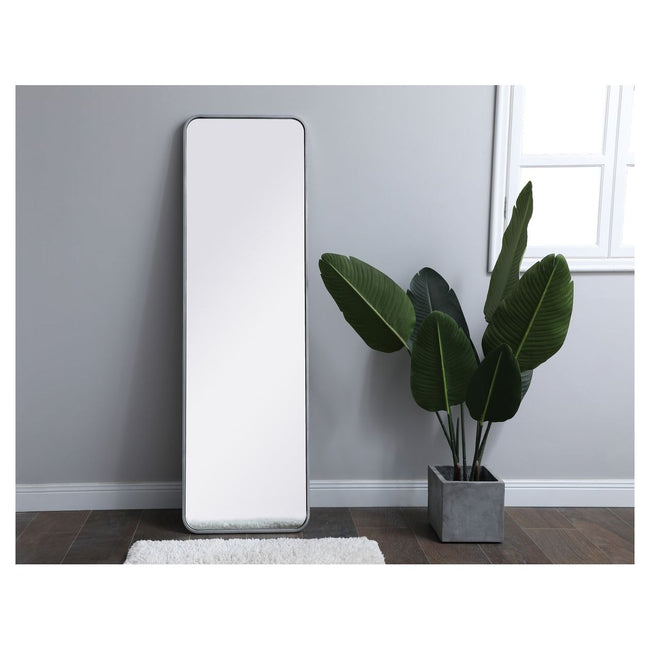 MR801860S Evermore 18" x 60" Metal Framed Rectangular Mirror in Silver