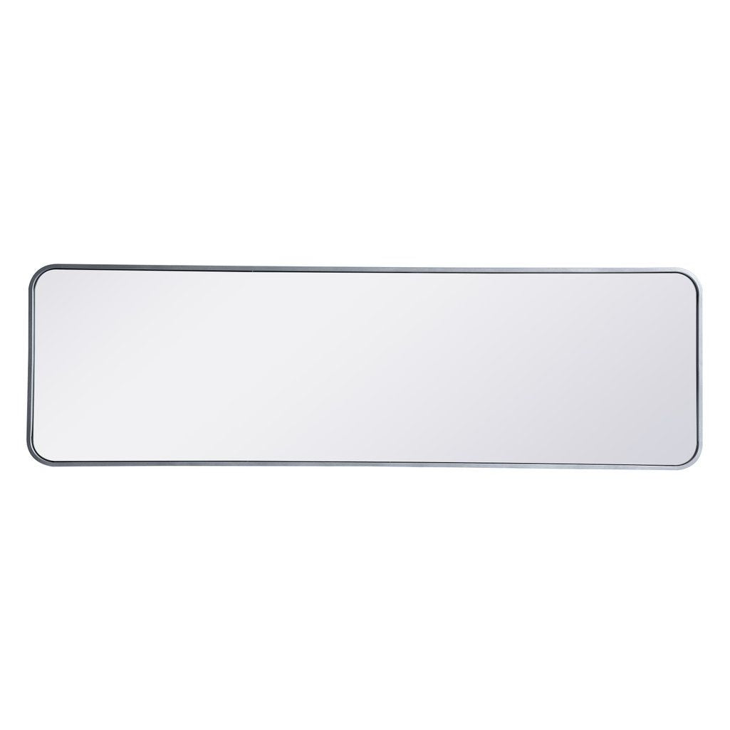 MR801860S Evermore 18" x 60" Metal Framed Rectangular Mirror in Silver