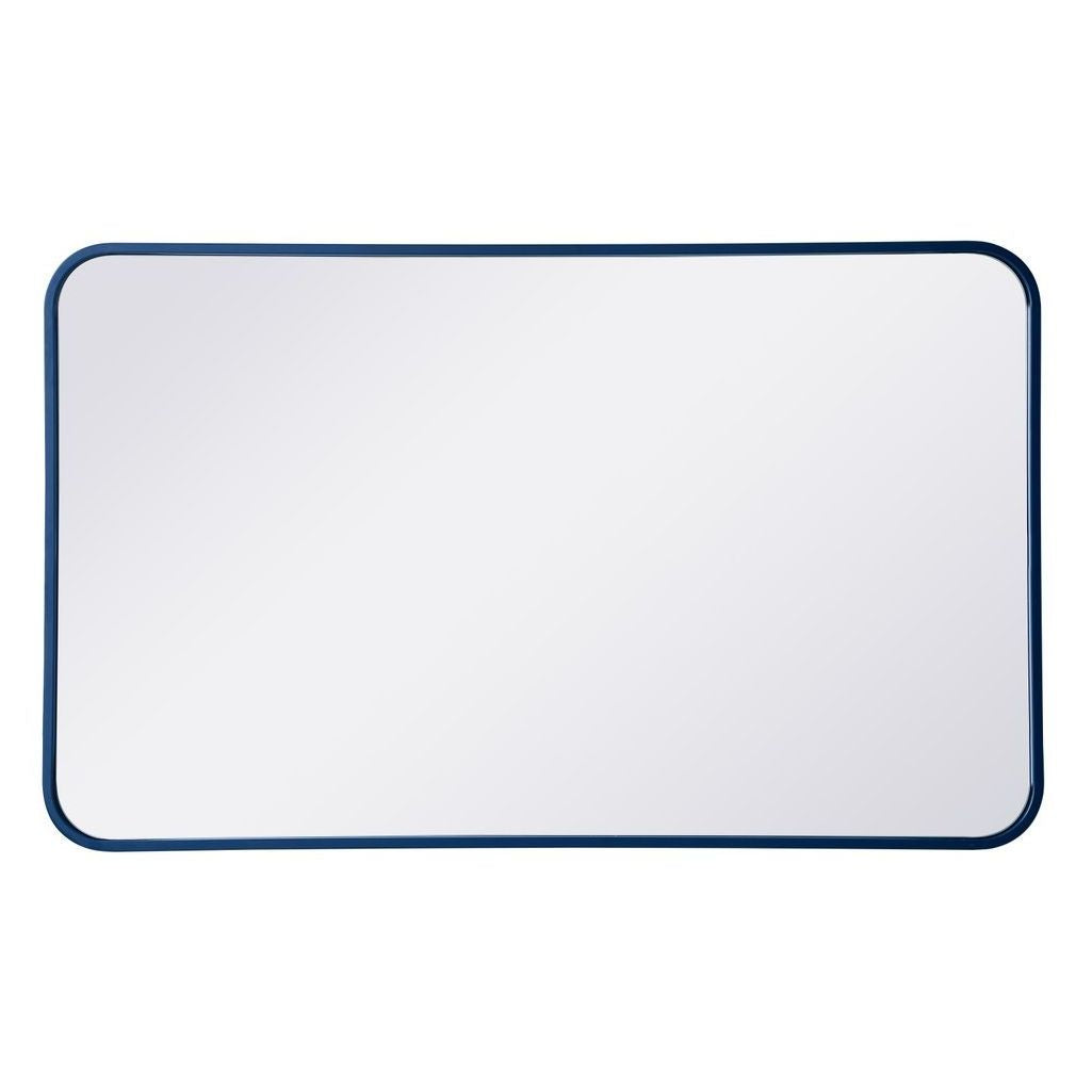 MR802236BK Evermore 22" x 36" Metal Framed Rectangular Mirror in Black